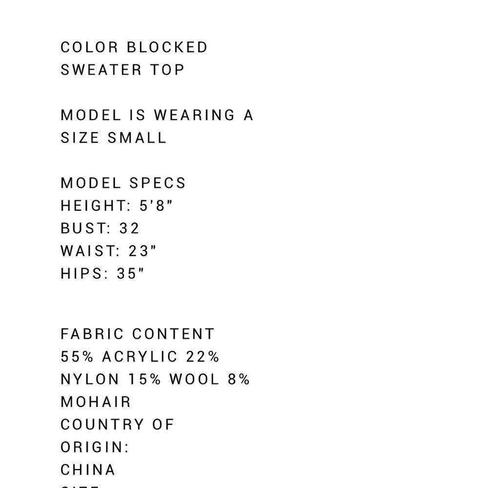 Color Block Sweater - Picture 4 of 4